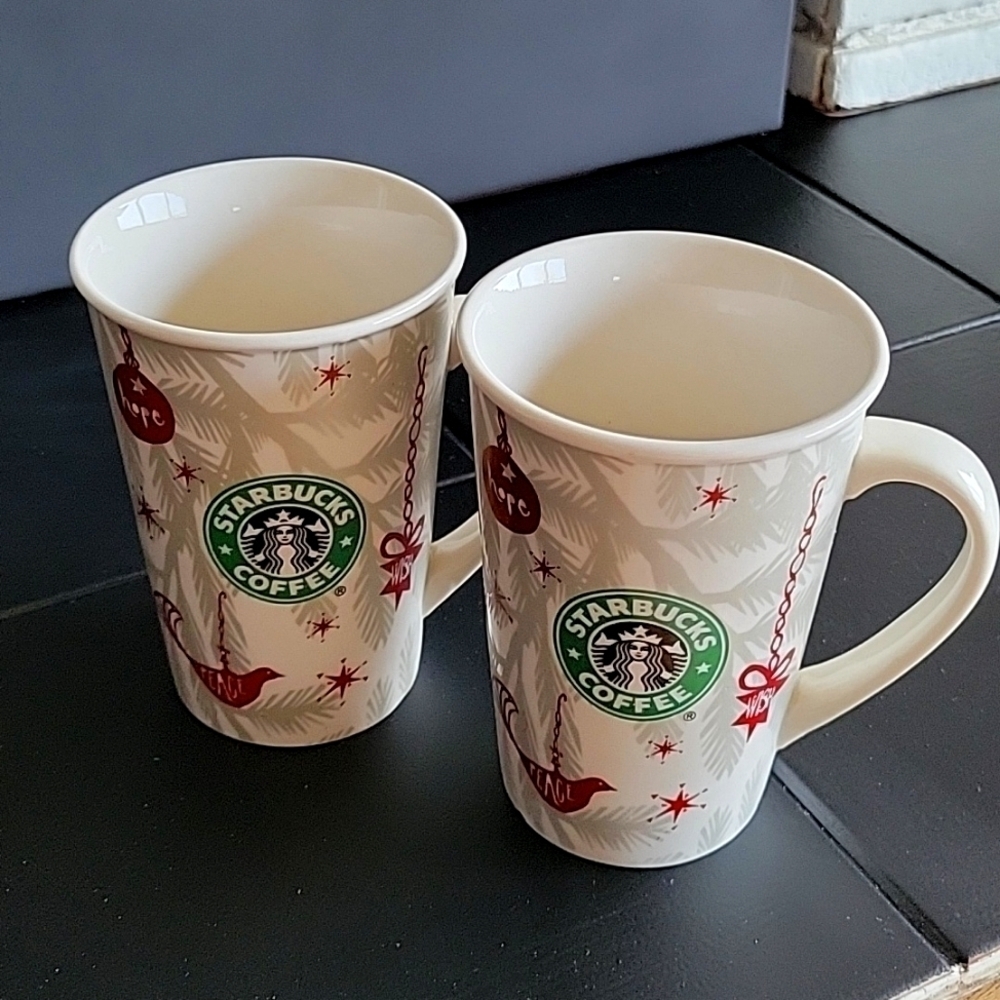 Starbucks 10 oz. Coffee mugs (2), 2010
